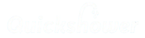 Quick Shower White Logo